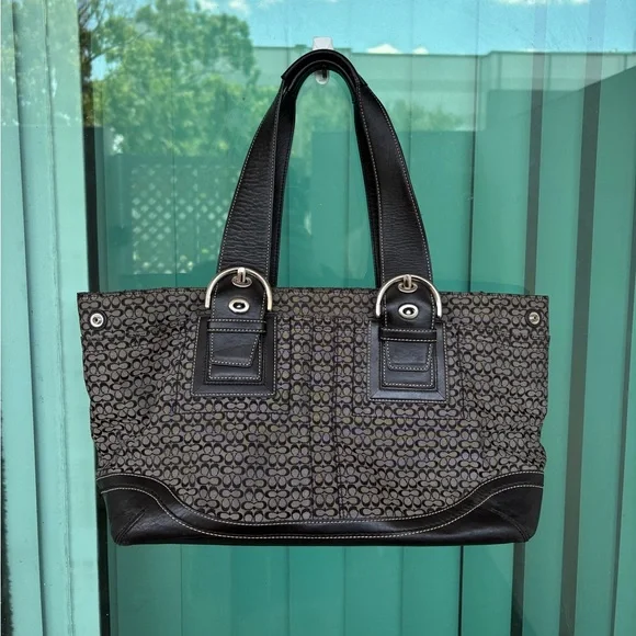 Coach | Bags | Vintage Coach Signature Buckle Tote Bag With The